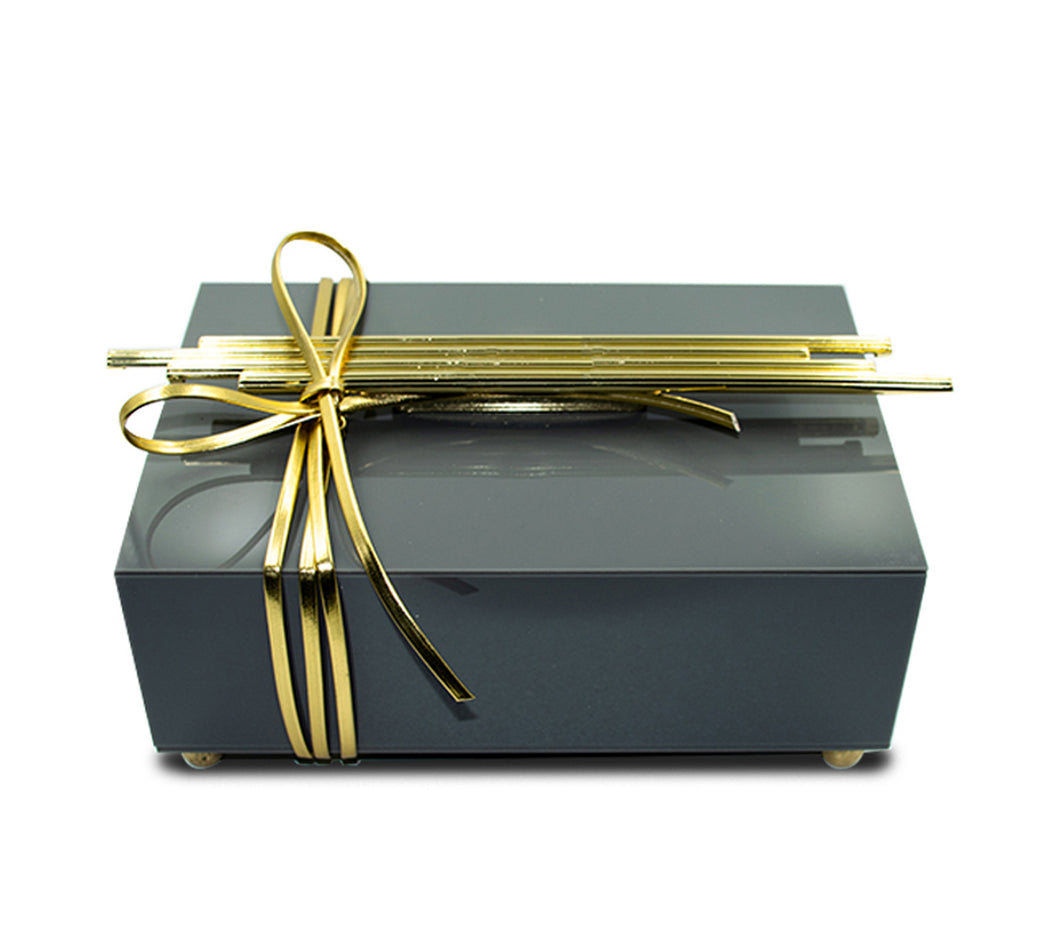 Metal Kulp Detaylı Akrilik Kutu