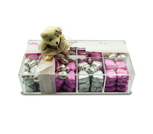 Görseli Galeri görüntüleyiciye yükleyin, Bayan için Minik Ayıcık Detaylı Akrilik Dikdörtgen Kutu
